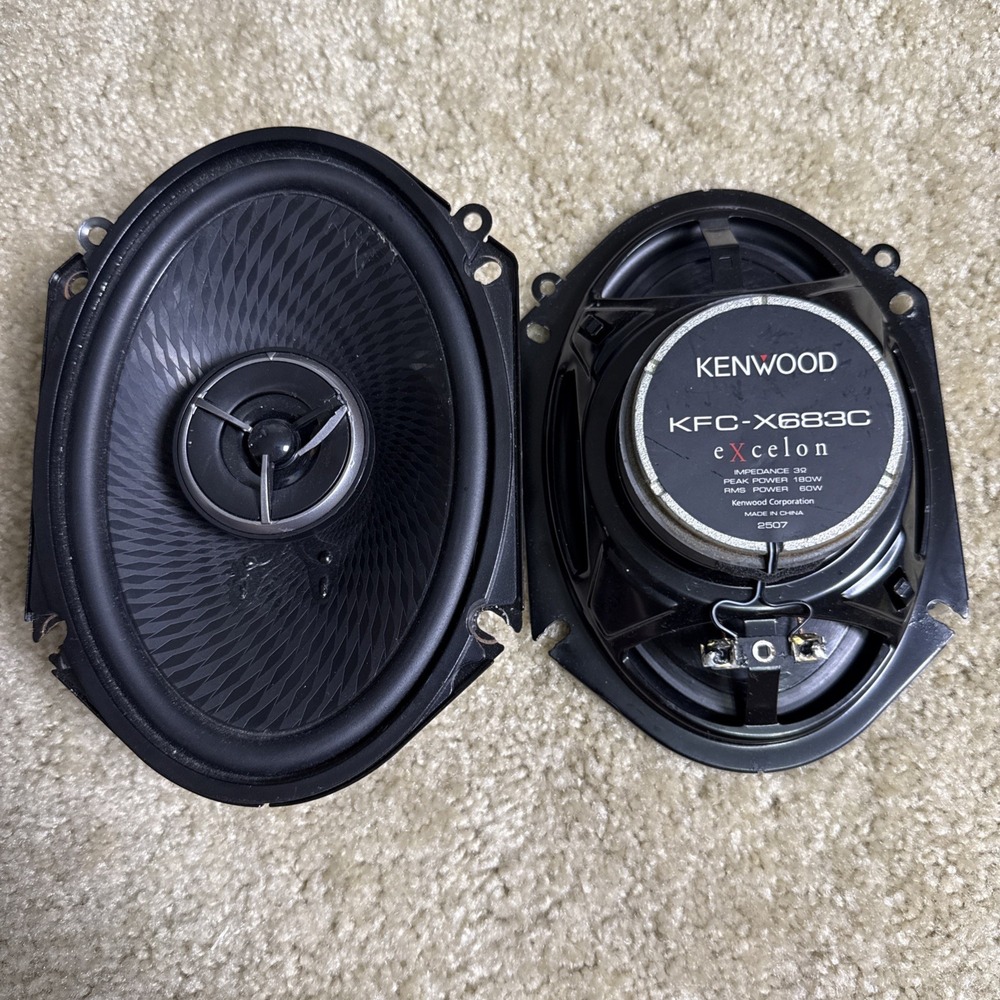 Kenwood KFC-X683C 6x8in 60W RMS Coaxial Car Audio Speakers Pair Of 2 Vehicle